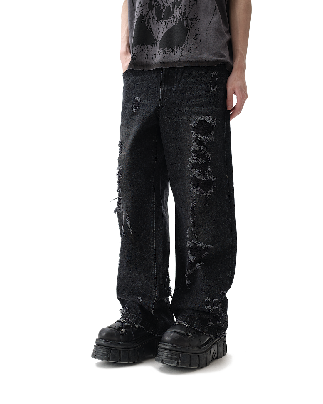 Burnout Black Jeans