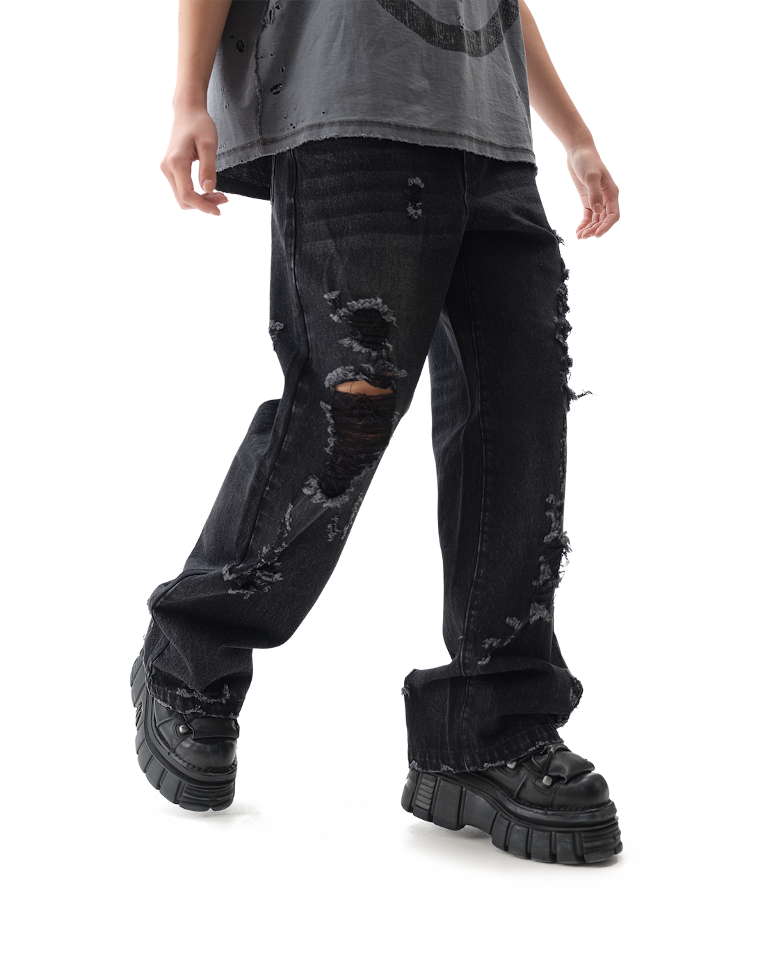 Burnout Black Jeans