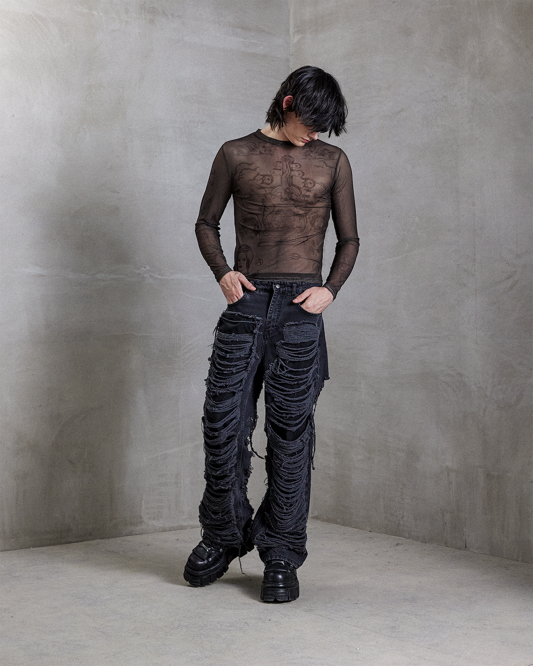 Fallen Hawk Mesh Top