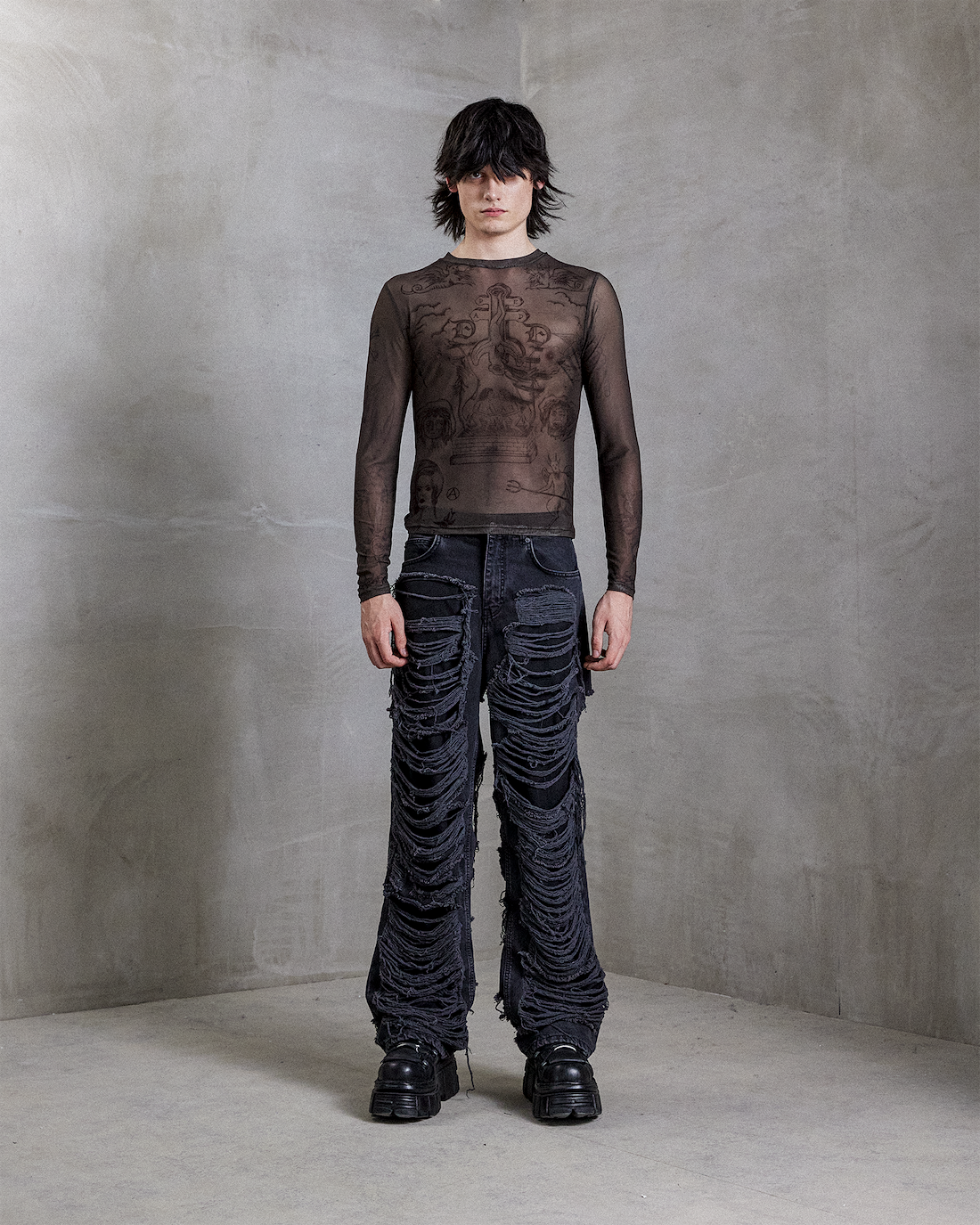 Fallen Hawk Mesh Top