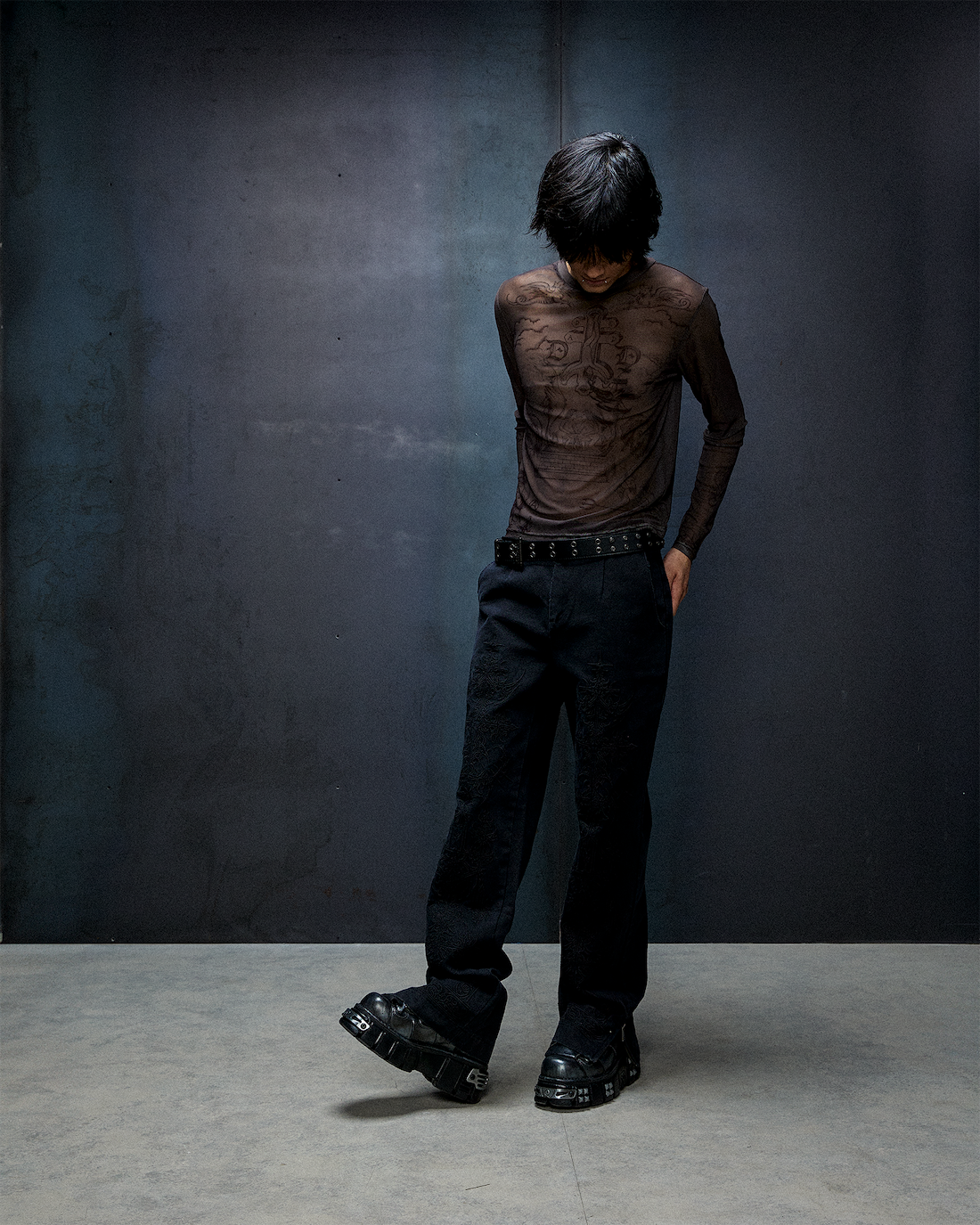 Fallen Hawk Mesh Top