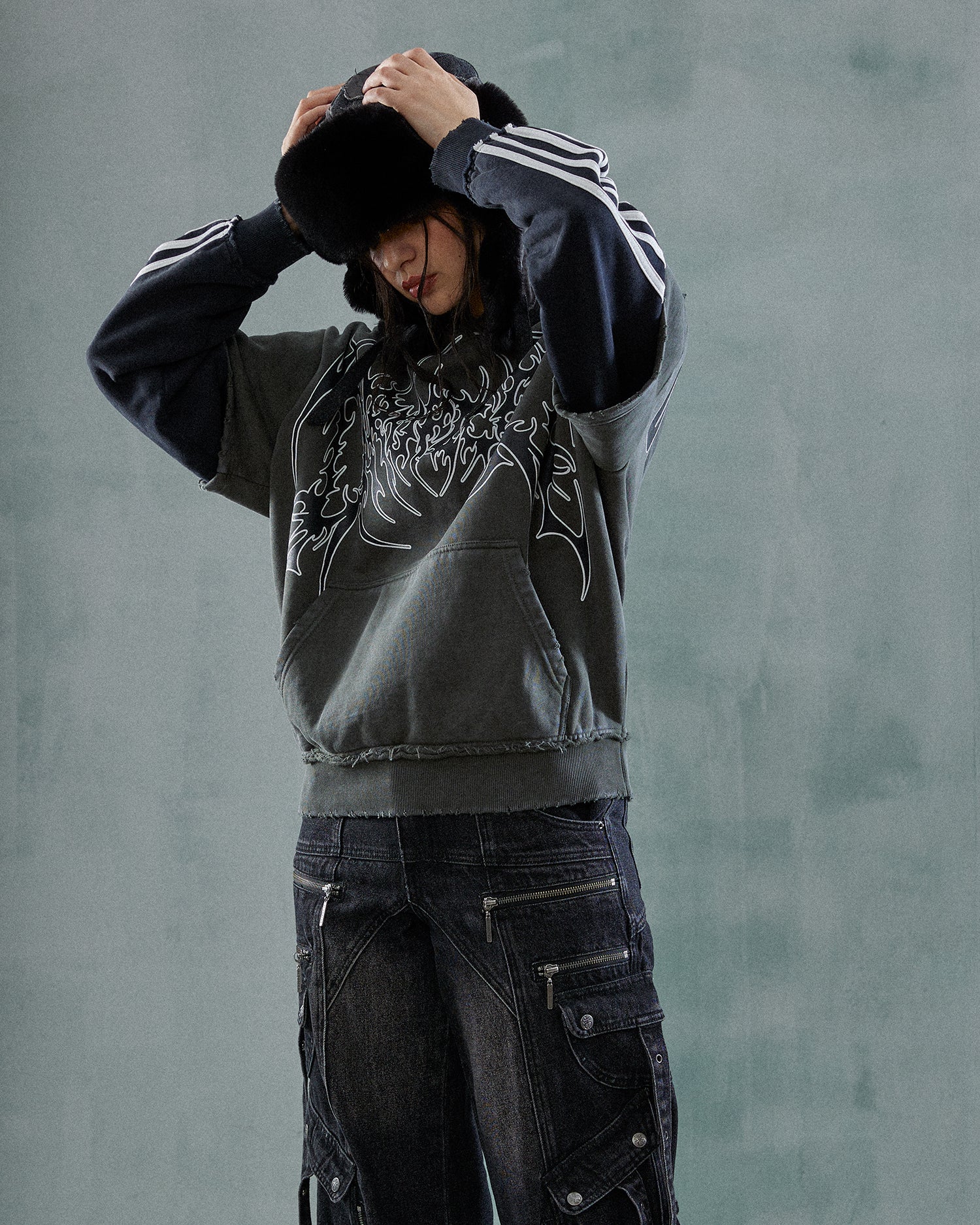 Deathcore Layered Hoodie