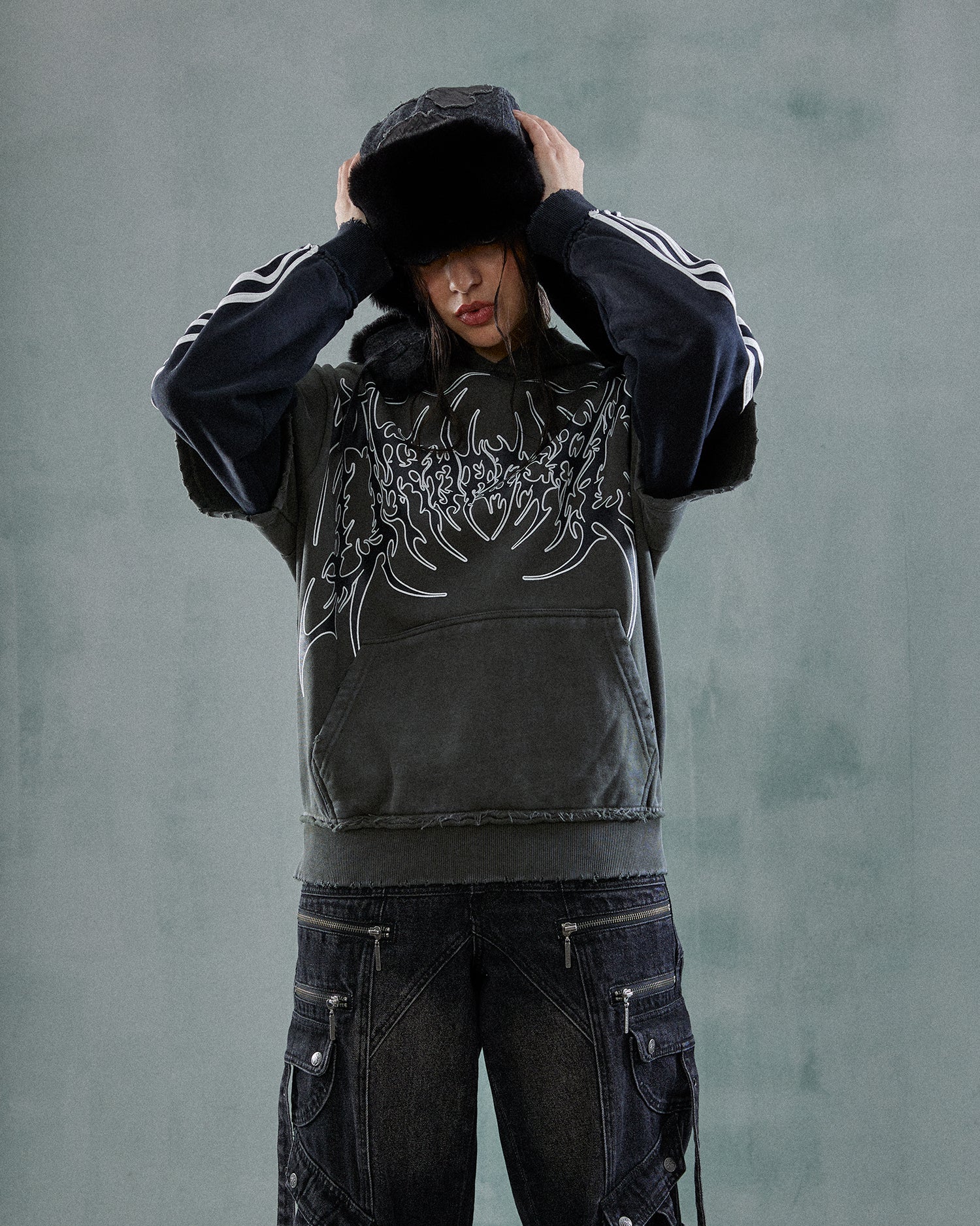 Deathcore Layered Hoodie
