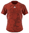The ADIDAS Paris Mens Freelift Badminton T-Shirt in red is a stylish short-sleeve design, offering the benefits of HEAT.RDY technology and showcasing a small white adidas logo on the chest.