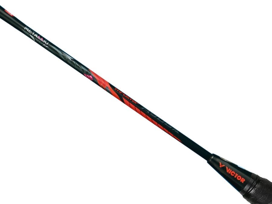 Victor Thruster Ryuga Metallic C 3U Badminton Racket - Black / Red
