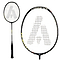 The Ashaway Viper XT-1500 Badminton Racket in black, featuring a white string bed and bold "A" logo, uses advanced Viper Weave technology for superior control and performance on the court.