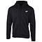 The Yonex YHD8000 Unisex Badminton Hoodie in black boasts a minimalist design with a small white logo on the left chest. It includes a drawstring hood and long sleeves, providing comfort with its soft fabric while offering UV protection without sacrificing style or adding excessive patterns.