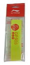 The Li-Ning GP303 Yellow Badminton Overgrip features a bright yellow grip, visible through its translucent packaging that displays the iconic red and white Li-Ning brand logo. Adorned with red Chinese text, this overgrip is designed to provide excellent sweat absorption for top-tier performance.