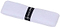 The Li-Ning GC100 Pro Badminton Towel Grip - White is neatly folded and secured with a black band featuring the Li-Ning logo, providing excellent sweat absorption for a comfortable and secure grip during intense play.