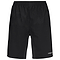 HEAD Club Bermudas Men's Badminton Shorts by HEAD in black, shown from the front, feature an elastic waistband and a simple design with a small white "HEAD" logo on the lower right leg. Made from moisture-wicking microfibre.