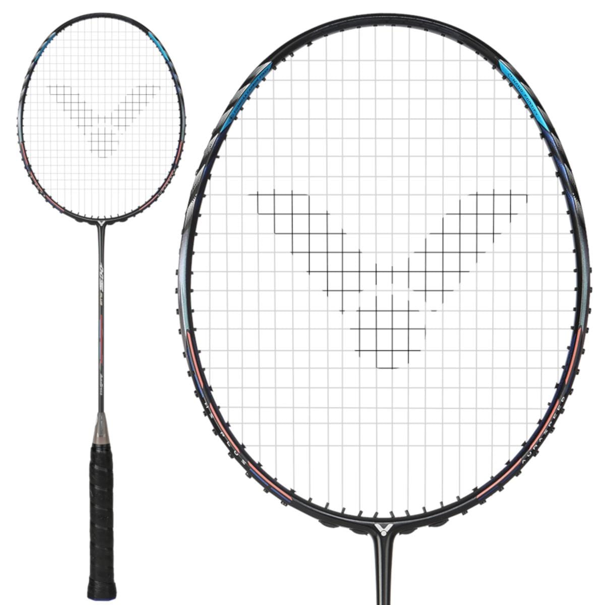 Victor Auraspeed HS Plus C 4U Badminton Racket - Black — Badminton HQ