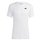 Experience the comfort of the ADIDAS Mens Freelift Badminton T-Shirt in white, equipped with AEROREADY technology. Featuring a small black logo on the left chest, this adidas creation is designed to keep you fresh and stylish all day long.