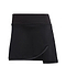 The ADIDAS Women's Club Badminton Skirt by adidas features a sleek black wrap design with a subtle front overlap. Crafted from breathable and stretchy AEROREADY fabric, it is ideal for both sports and leisure activities, and offers a comfortable wide waistband for the perfect fit.