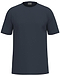 The HEAD Simple Men's Badminton T-Shirt in navy is displayed against a white background. It features a sporty, plain short-sleeve design with a round neckline, crafted from durable polyester interlock for ultimate comfort. Perfect for versatility with its simple, casual style.