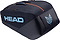 The HEAD Pro 12 Racket Badminton Bag XL - Navy is a spacious tournament-level bag with navy design, multiple compartments for rackets and gear, and CCT+ climate control technology to protect your equipment.