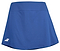 The Babolat Play Women's Badminton Skirt in Sodalite Blue features integrated shorts, a wide waistband, and a small white logo on the lower left, shown against a white background.