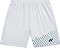 Yonex 15241EX Knit Men's Badminton Shorts in silver grey feature an elastic waistband, small dark vertical lines on the lower right leg, a small dark Yonex logo, and moisture-wicking fabric for comfort during play.
