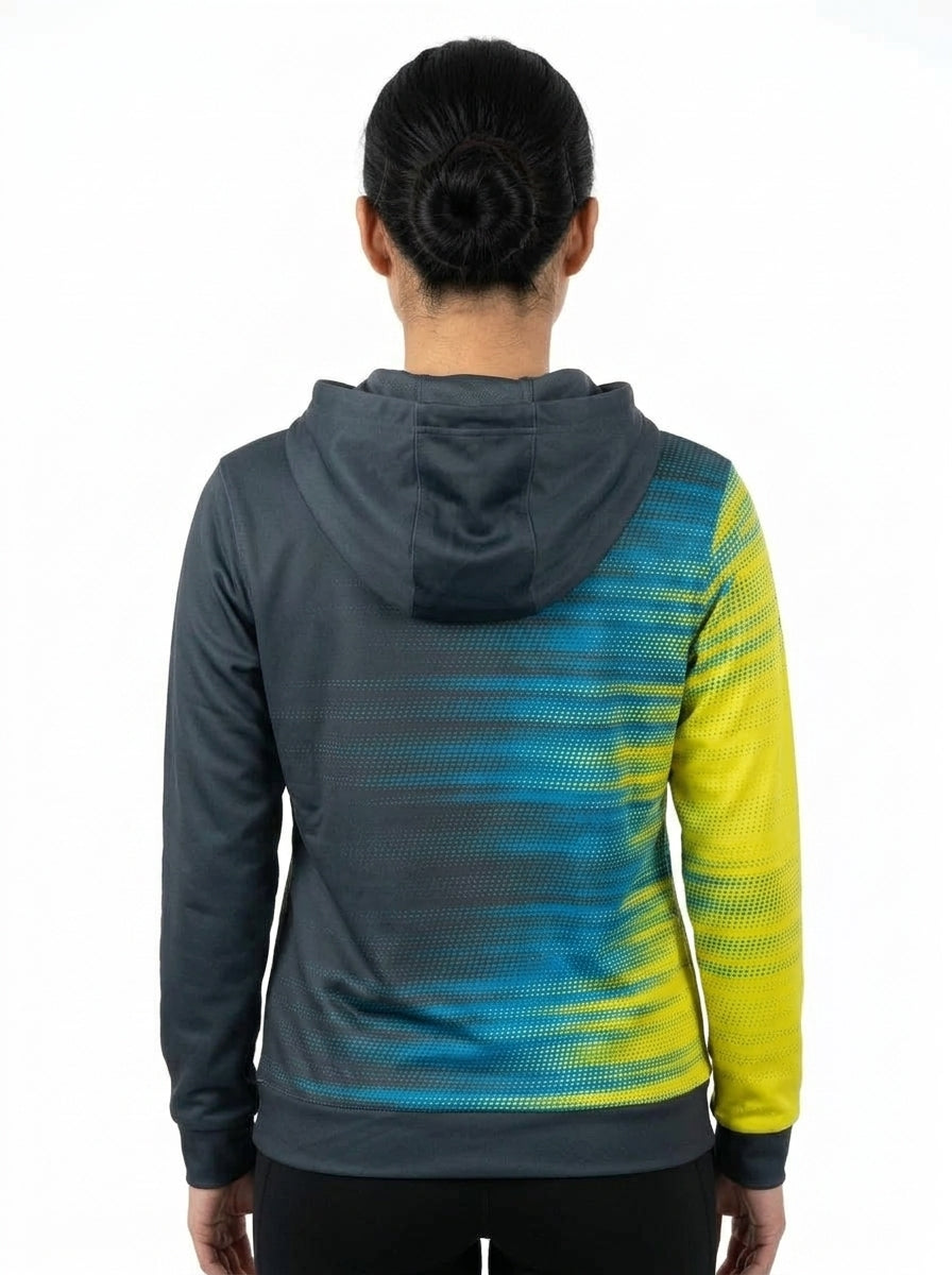 Badminton Hoodie — On Model - Upper Body Back | Generated by Modelize
