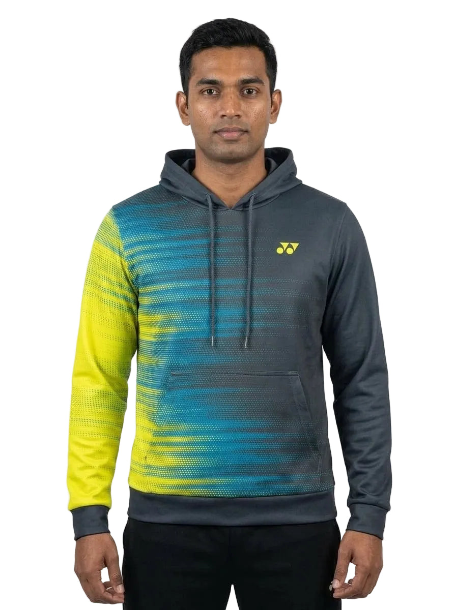 Athletic Badminton Hoodie — On Model - Upper Body | Generated by Modelize