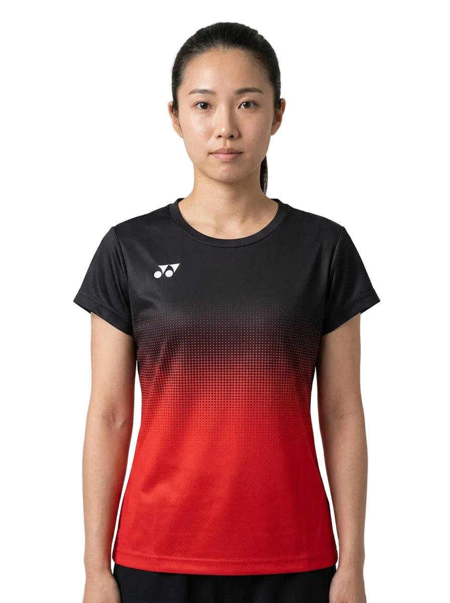 Women's Badminton T-Shirt — On Model - Upper Body | Generated by Modelize