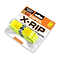 The Karakal X-RIP Replacement Badminton Grip in a vibrant yellow is ideal for sports equipment. It boasts a breathable surface for improved "Touch" and "Pad" sensitivity, with visible branding and contact information.