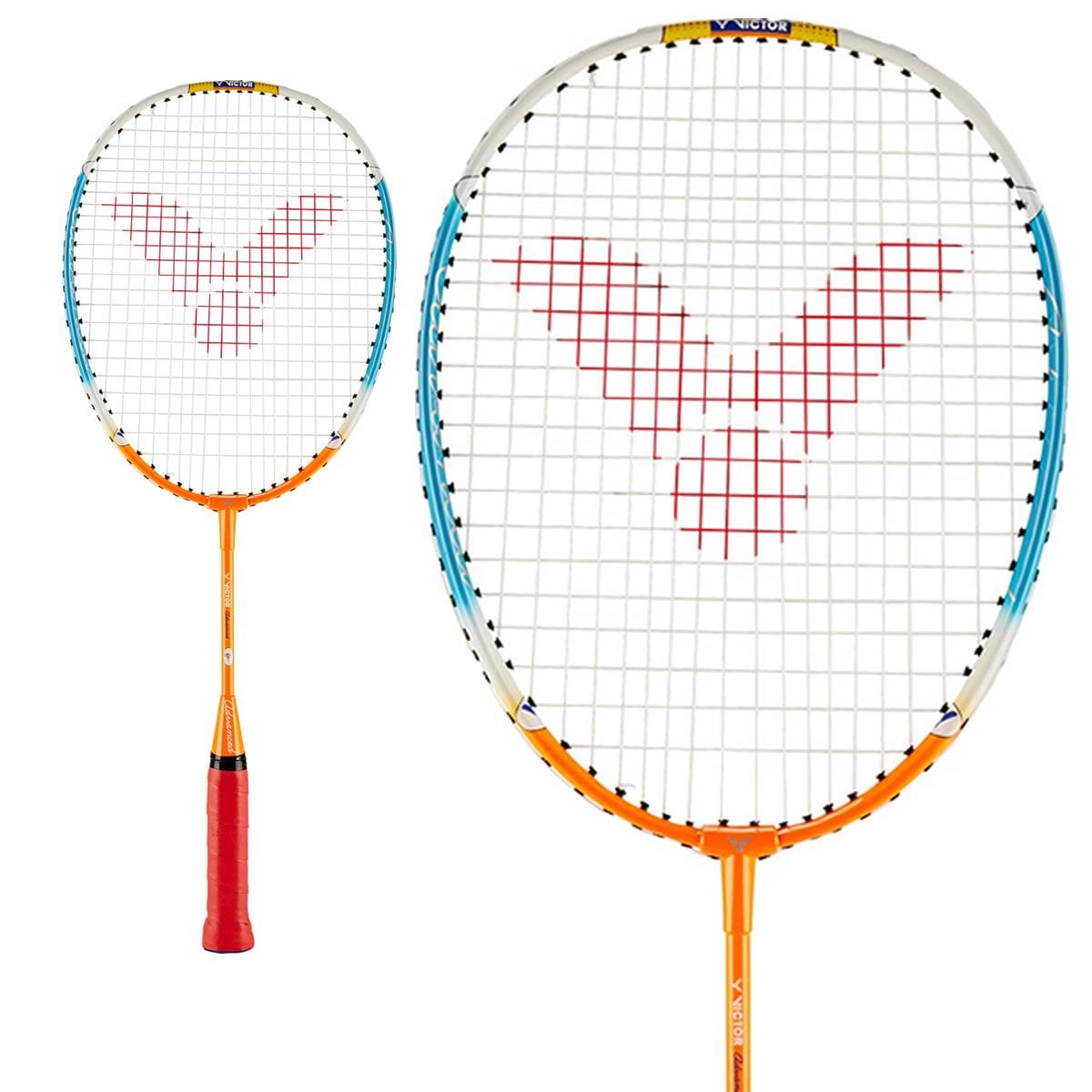 Victor Advanced Badminton Racket - Orange Blue - Beginner