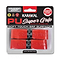 Packaging with a pair of Karakal PU BadmintonGrip replacement grips in red for sports equipment, featuring the "Soft Touch SRF Surface" and offering "Assorted Colour" options. Renowned for its durability and gripping power, it is promoted as the "World's #1 PU Super Grip," with a website link included at the bottom.