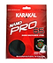 The packaging for the Karakal Nano Pro 66 Badminton String in black features a design emphasizing "Nano Technology," showcasing a robust multifilament image. It offers superior control with a length of 10m and a diameter gauge of 0.66mm (gauge 22). The phrase "Evolution by design" is printed prominently at the top.
