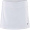 Introducing the Victor Badminton Skirt Skort 4188 in White, crafted by the renowned brand Victor. This skirt features a subtle logo on the lower right side and is made with breathable material for ultimate comfort. Its simple, streamlined design and elastic fit make it perfect for athletic activities as well as casual wear.