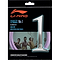 The packaging for the Li-Ning No.1 String Set (10m) - Mauve features the Li-Ning brand logo, "0.65mm" gauge, and highlights "High Repulsion Power" to ensure superior performance. The durability is emphasized with an image of four people engaged in a game of badminton, and text is provided in both English and Chinese.