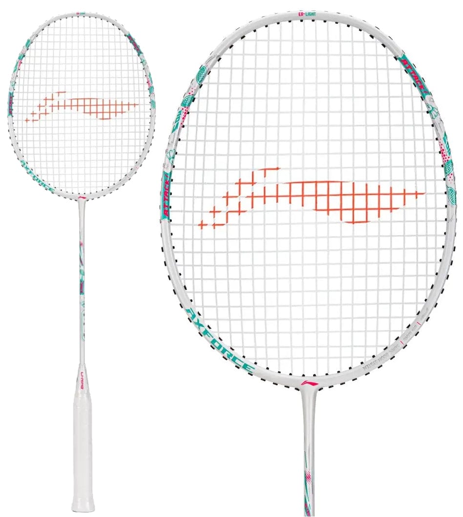 Li-Ning Axforce Big Bang 4U Badminton Racket - Pearl White