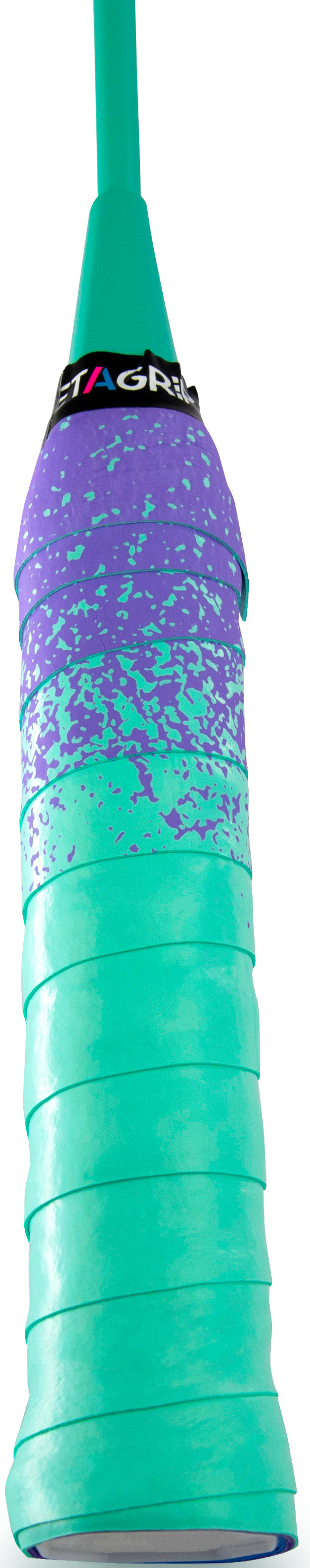 Get A Grip Paint the Lines Purple / Mint Badminton Racket Overgrip