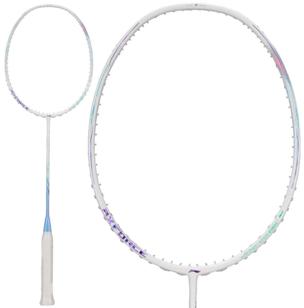 Li-Ning Axforce 80 5U Badminton Racket - White / Light Purple