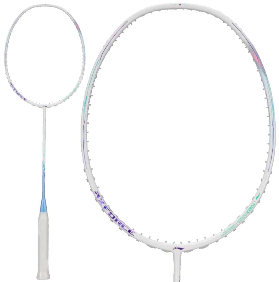 Liling 80 Racket Li-Ning Axforce 80 5U Badminton Racket - White / Light Purple ...