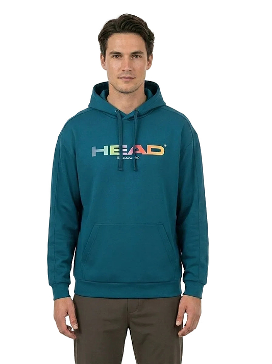 HEAD Rally Mens Badminton Hoodie - TE — On Model - Upper Body | Generated by Modelize