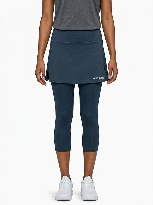 3/4 Tights Badminton Skort — On Model - Lower Body | Generated by Modelize