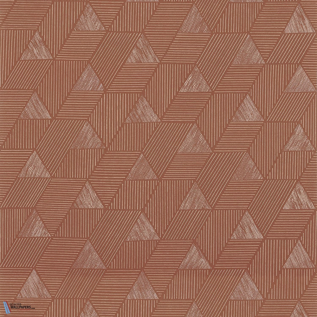 Méroé behang-behang-Casamance-Terre Battue/Cuivre-Rol-Selected Wallpapers &amp; Interiors