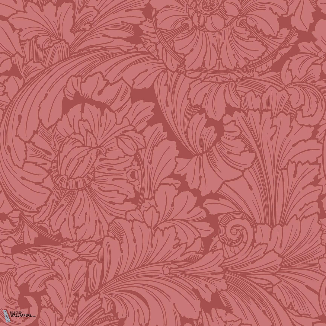 Acanthus behang-Cole & Son-Stately Home Red-Rol-Selected Wallpapers-Interiors