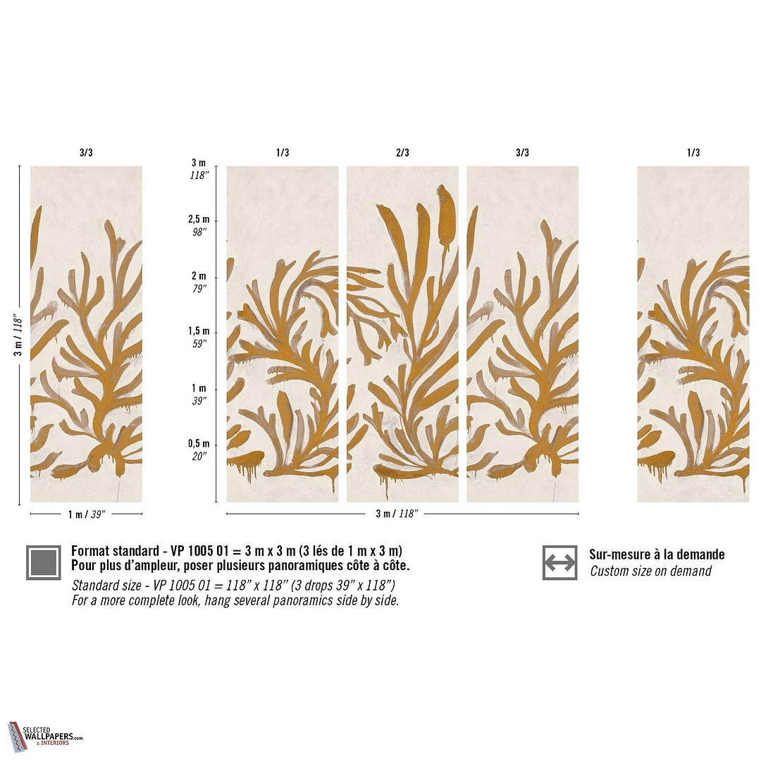 Algues Dorees behang-Elitis-wallpaper-tapete-Selected-Wallpapers-Interiors