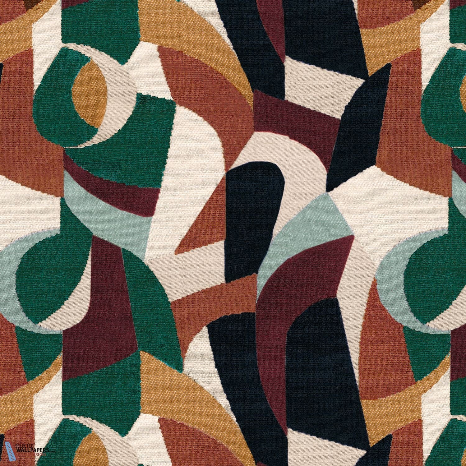 Andine stof-Casamance-Multico-Meter (M1)-Selected-Wallpapers-Interiors