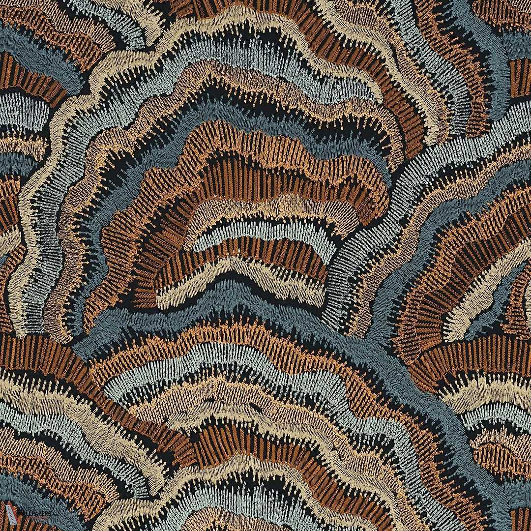 Annella stof-Casamance-Orage fauve-Meter (M1)-Selected Wallpapers-Interiors