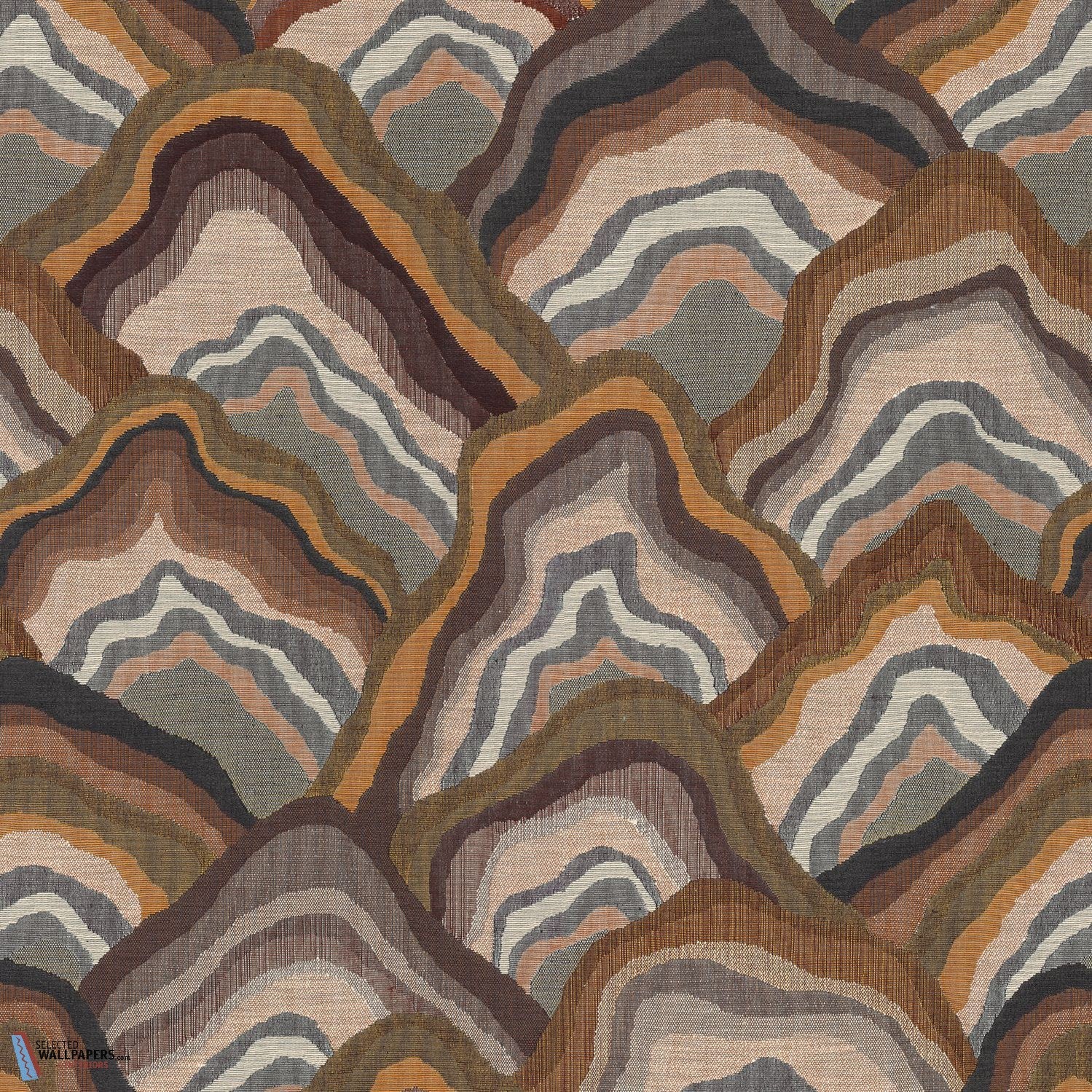 Baru Stof-Casamance-Rose Poudre/Mordore-Meter (M1)-Selected-Wallpapers-Interiors