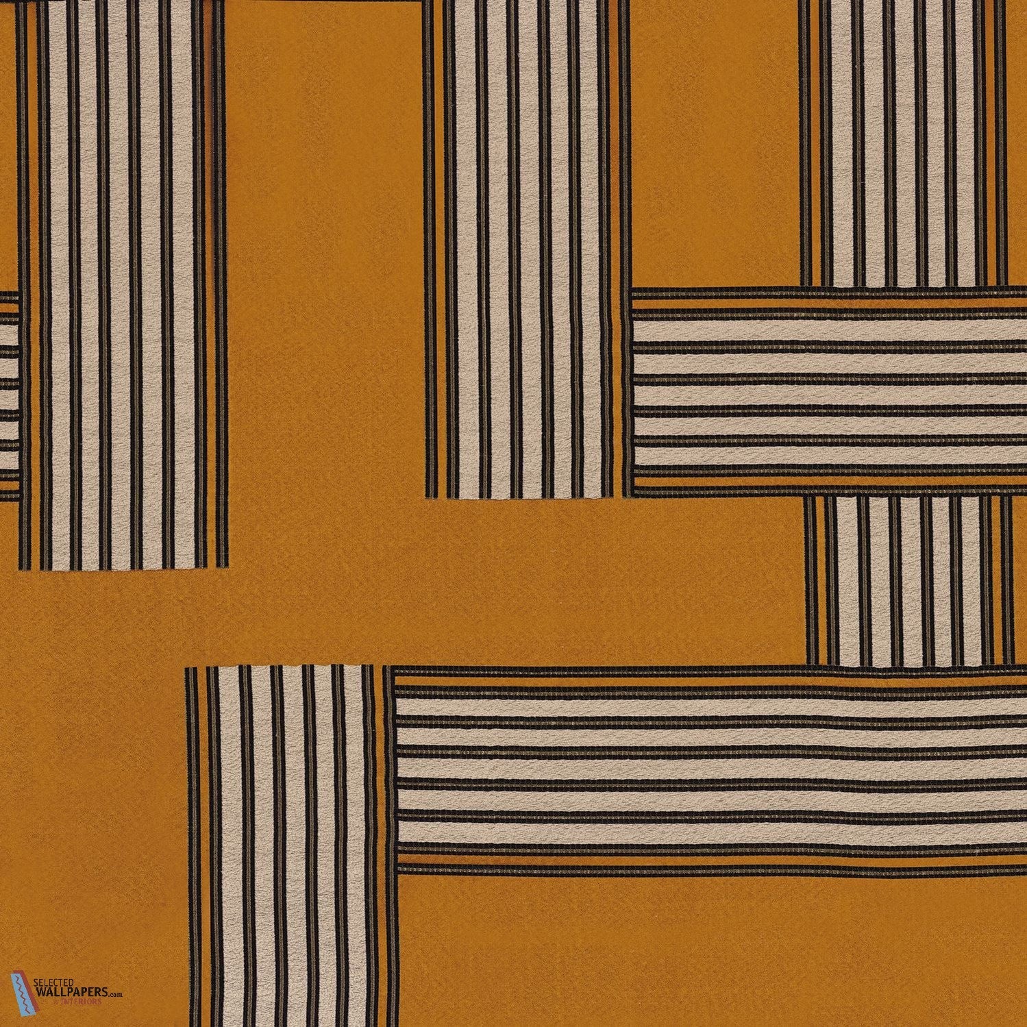 Bau stof-Casamance-Kissen-Cushion-Ambre-Meter (M1)-Selected Interiors