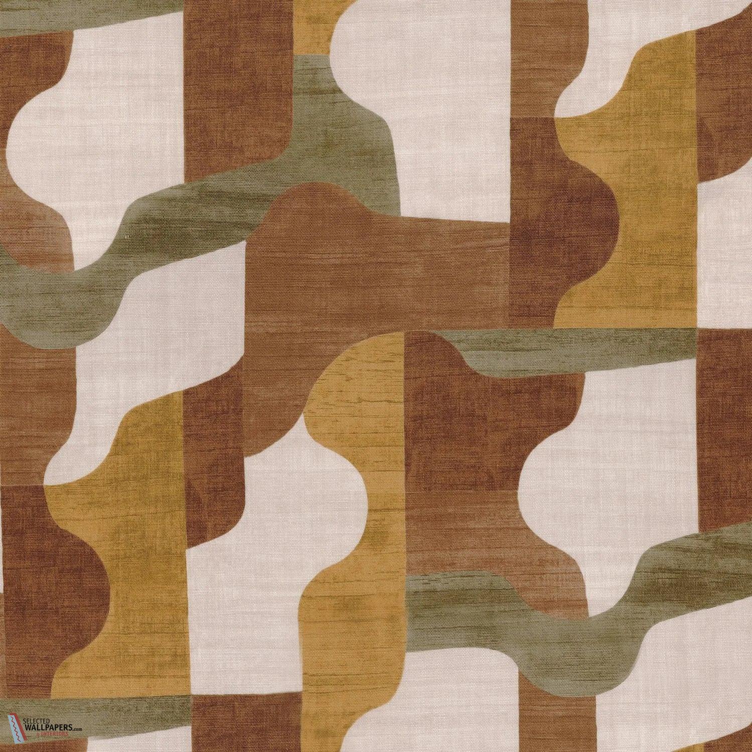 Belle époque stof-Casamance-Ocre orange terreux-Meter (M1)-Selected Wallpapers-Interiors