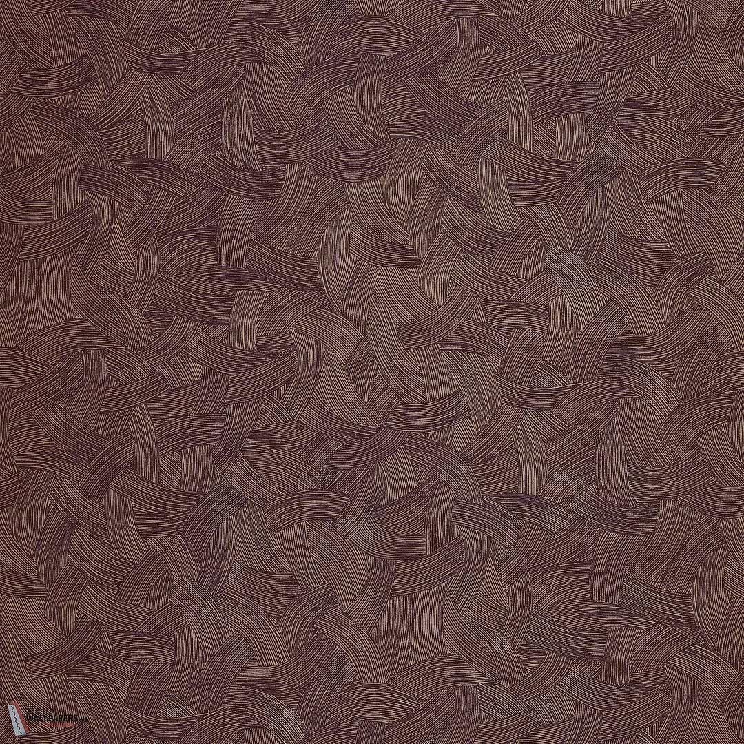 Berenice behang-Casamance-wallpaper-tapete-Aubergine/Dore-Rol-Selected-Wallpapers-Interiors