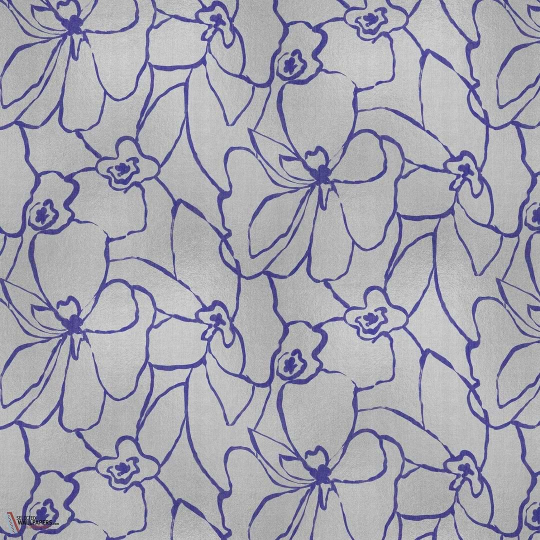 Blooming behang-Coordonne-Silver-Metallics-M2-Selected Wallpapers-Interiors