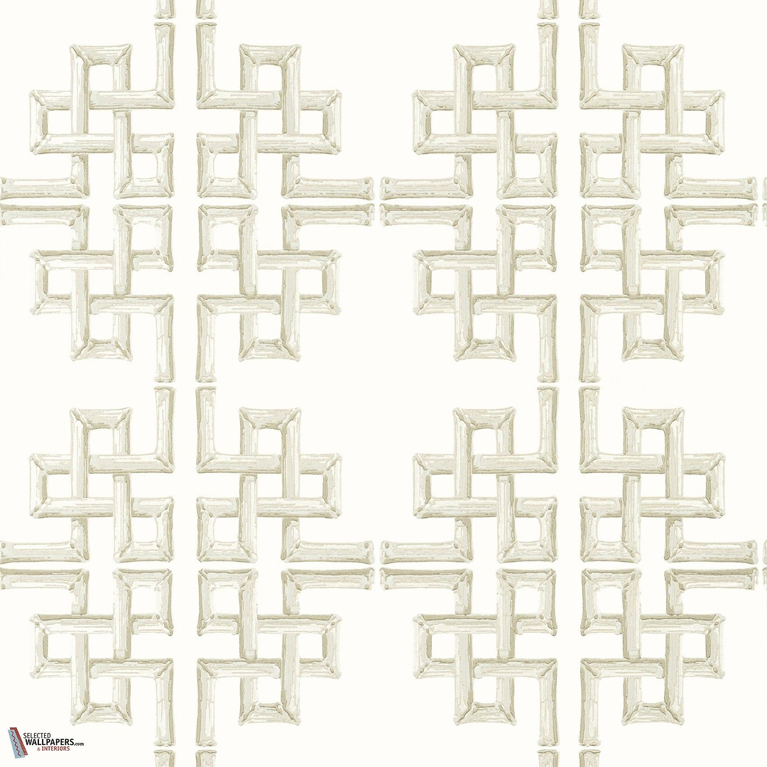 Boca Bamboo behang-Thibaut-Beige-Rol-Selected Wallpapers-Interiors