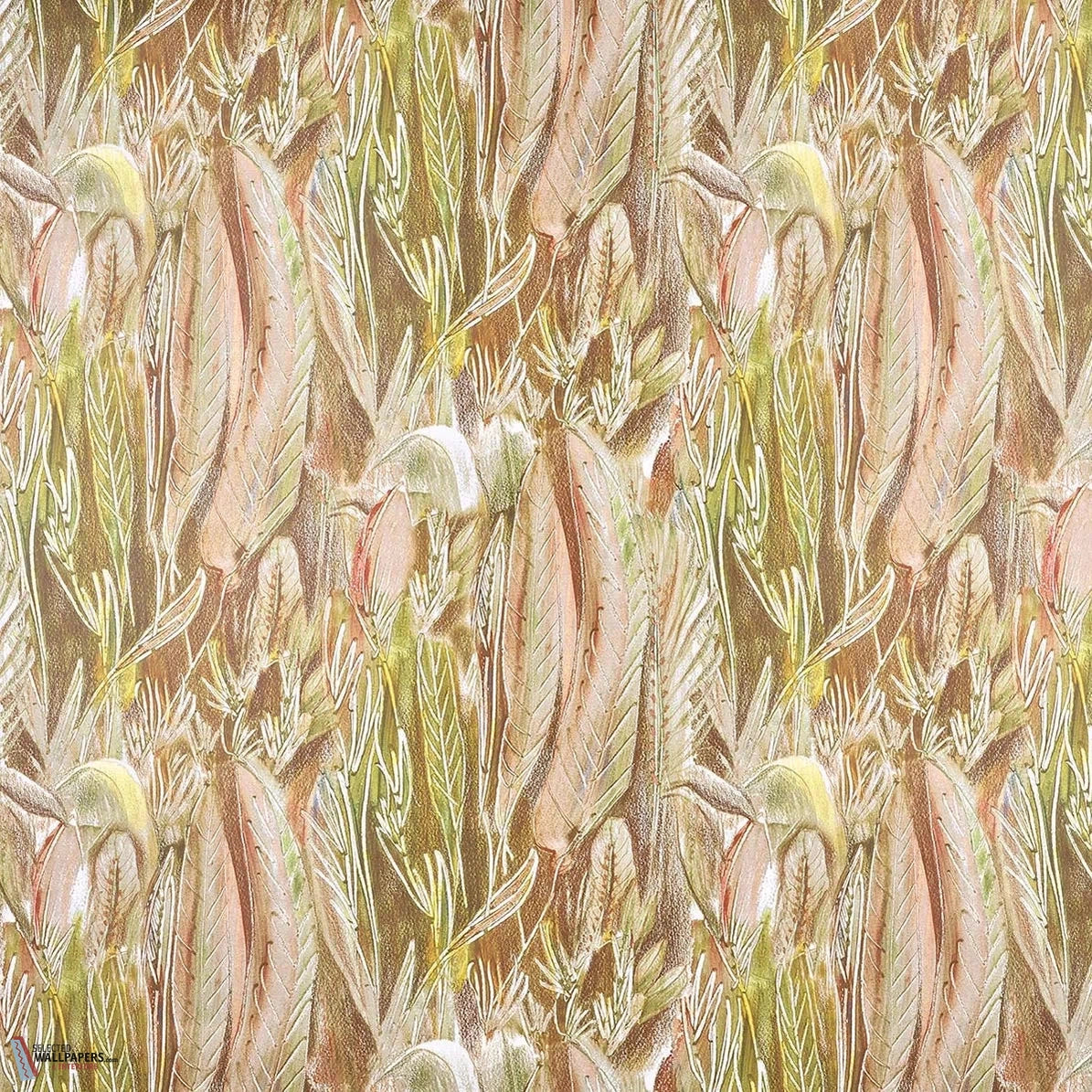 Calathea behang-Pierre Frey-wallpaper-tapete-Mousse-Meter (M1)-Selected-Wallpapers-Interiors