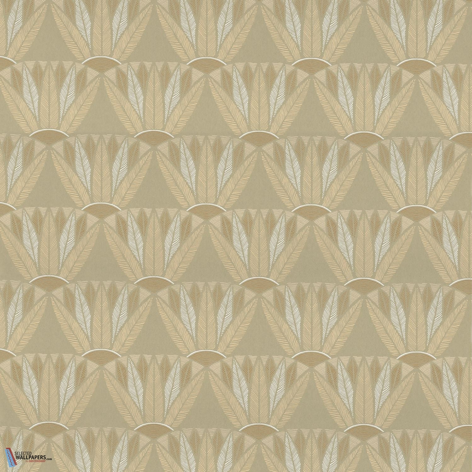 Castalia-behang-Tapete-Casamance-Vert Cendré/Doré-Rol-76161732-Selected Wallpapers