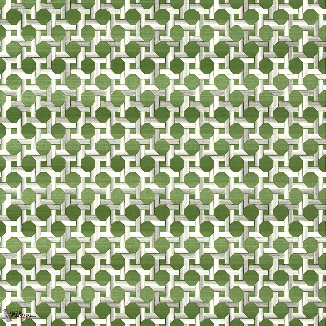 Charter behang-Thibaut-Green-Rol-Selected Wallpapers-Interiors